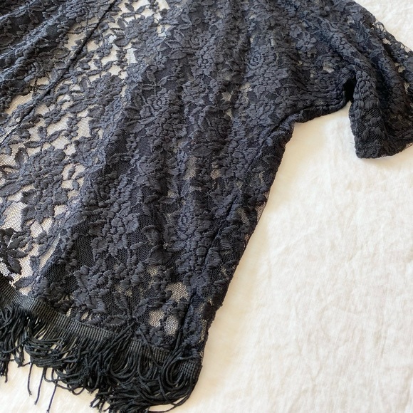 Mauve Rose Lace Jacket / Cover-up - Picture 9 of 10